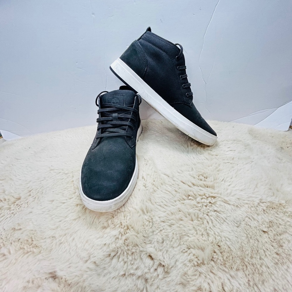Timberland Mens Ankle Chukka Sneakers Shoes Black Casual A1OI5‎ Size 9